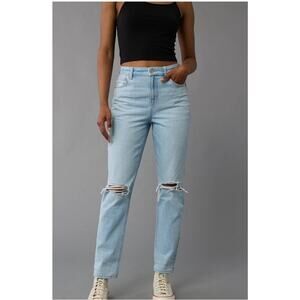 Light Blue Distressed Women Jeans